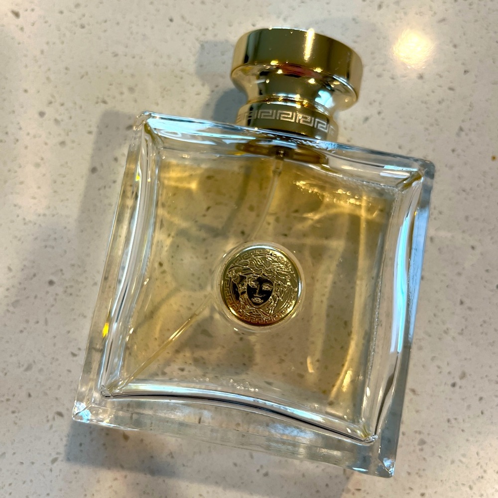 VERSACE 3.4 Perfume Bottle (Mostly empty)